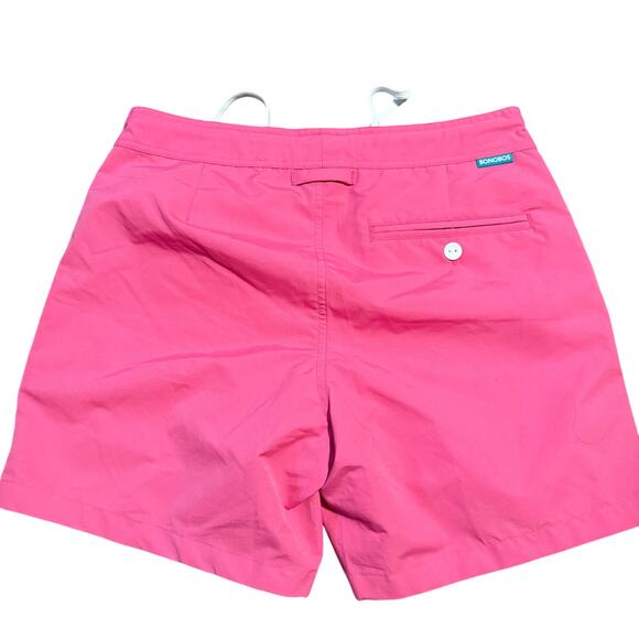 Bonobos Riviera Swim Trunks, Bright Pink, 5" Inseam, Men's Size 28 - Picture 2 of 5